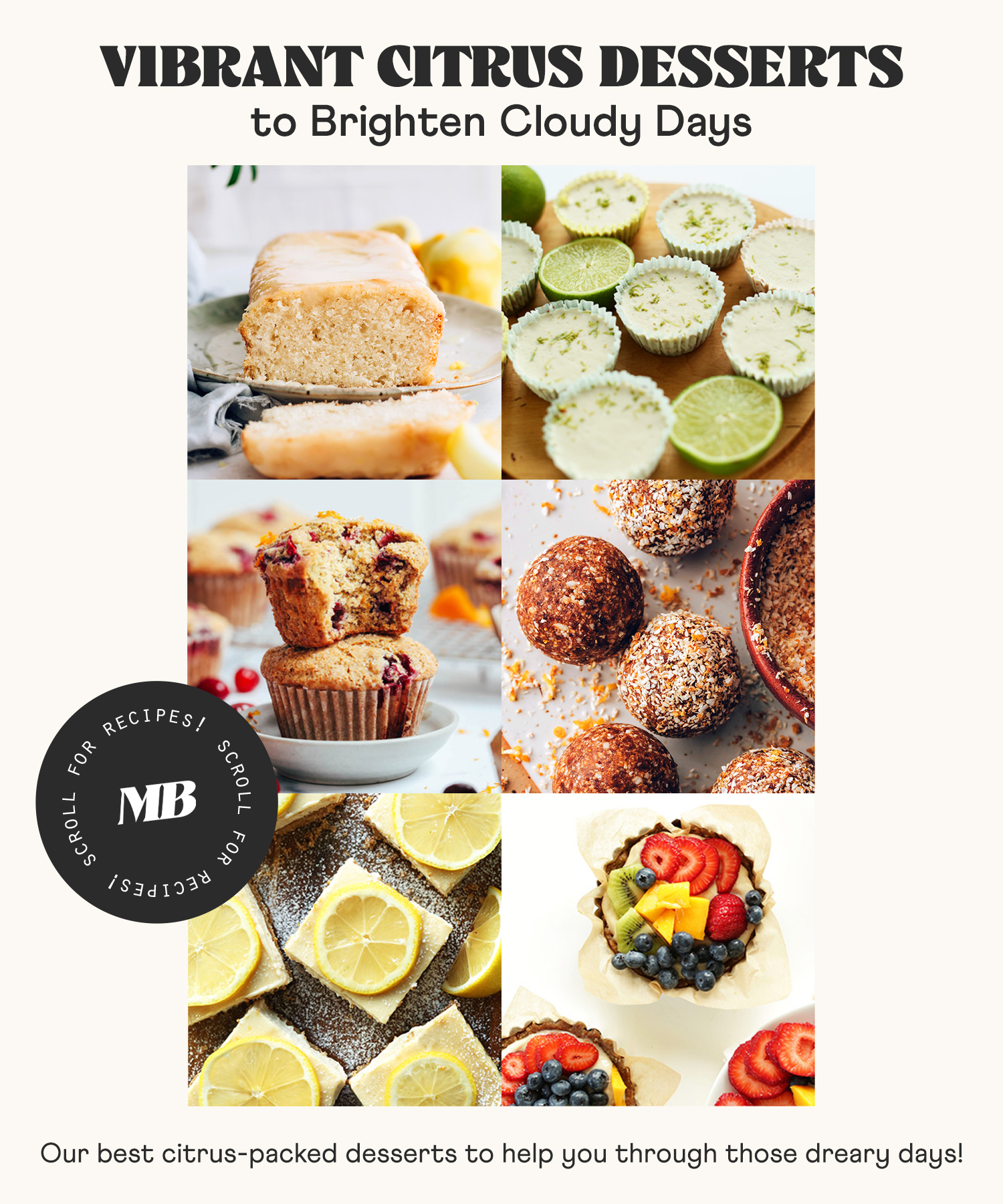 Image of vibrant citrus desserts